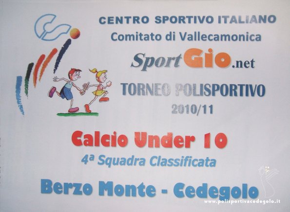 2011 22 Maggio Under 10 Campionato CSI Premiazione 4 Squadra Classificata 02